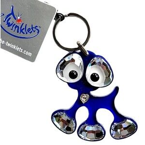 Twinklets Swarovski Crystal Purse Charm Keyring Blue Jax